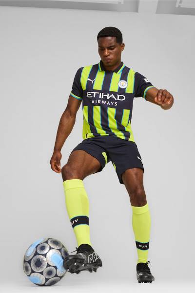 Jersey Manchester City 2024/25 Away Puma Football Kit Yellow / Navy | Jersey-309