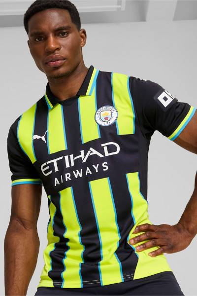 Jersey Manchester City 2024/25 Away Puma Football Kit Yellow / Navy | Jersey-309