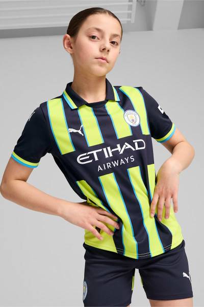 Jersey Manchester City 2024/25 Away Puma Football Kit Yellow / Navy | Jersey-311