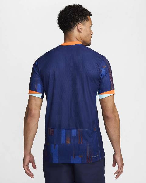 Jersey Netherlands 2024/25 Match Away Nike Football Kit Navy / Orange | Jersey-51