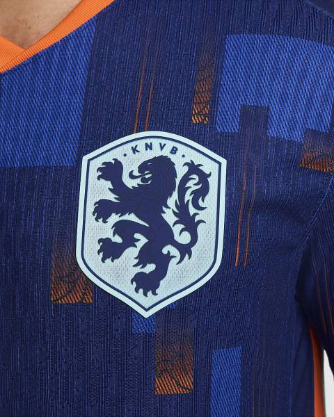 Jersey Netherlands 2024/25 Match Away Nike Football Kit Navy / Orange | Jersey-51