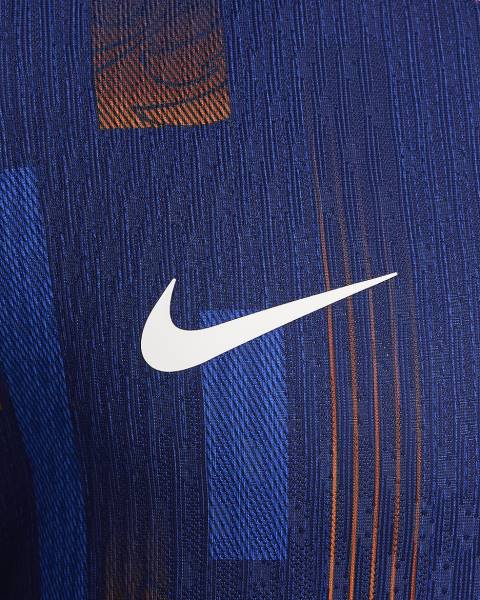 Jersey Netherlands 2024/25 Match Away Nike Football Kit Navy / Orange | Jersey-51