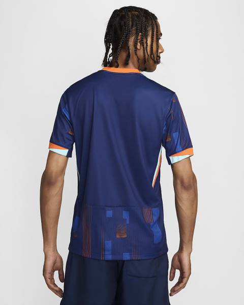 Jersey Netherlands 2024/25 Stadium Away Nike Football Kit Navy / Orange | Jersey-52