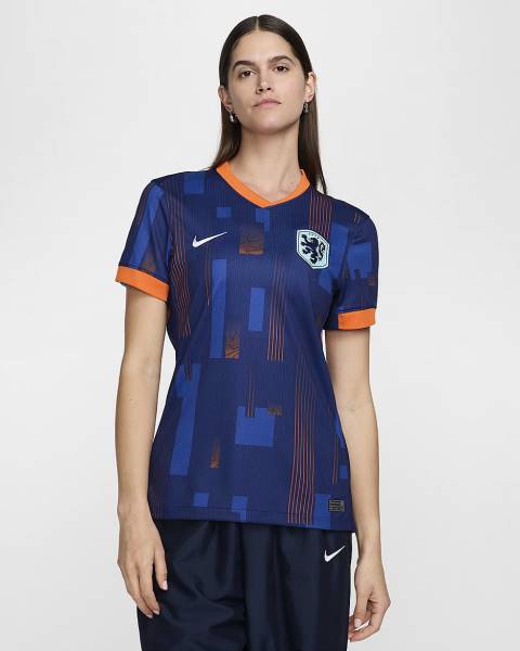 Jersey Netherlands 2024/25 Stadium Away Nike Football Kit Navy / Orange | Jersey-53