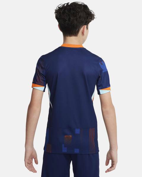 Jersey Netherlands 2024/25 Stadium Away Nike Football Kit Navy / Orange | Jersey-54