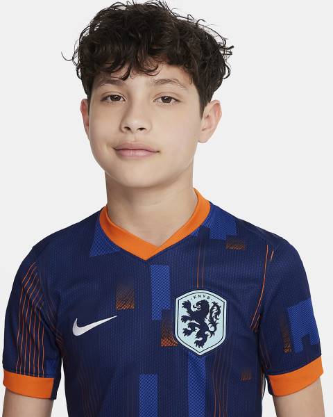 Jersey Netherlands 2024/25 Stadium Away Nike Football Kit Navy / Orange | Jersey-54