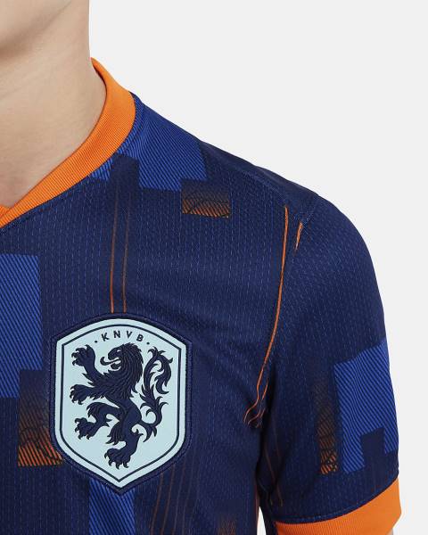 Jersey Netherlands 2024/25 Stadium Away Nike Football Kit Navy / Orange | Jersey-54