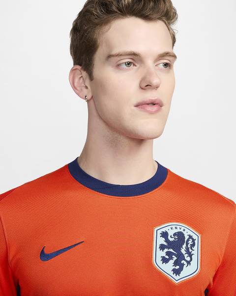 Jersey Netherlands 2024/25 Stadium Home Nike Football Kit Orange | Jersey-48