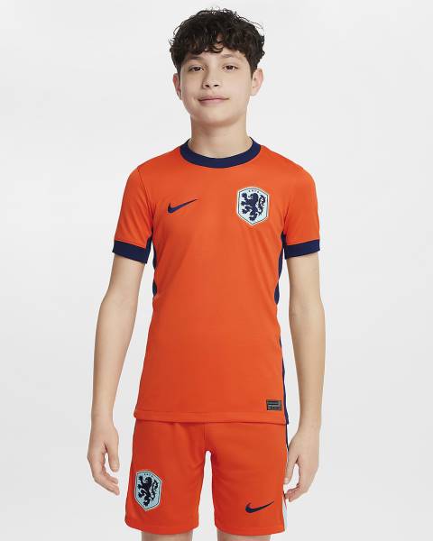 Jersey Netherlands 2024/25 Stadium Home Nike Football Kit Orange | Jersey-50