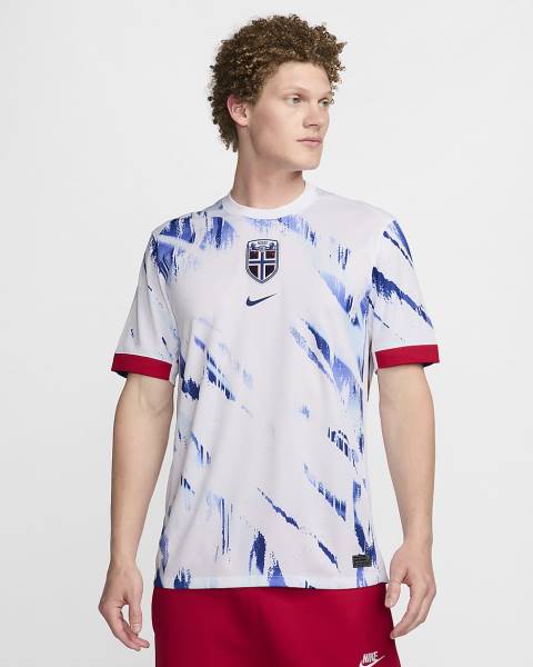 Jersey Norway 2024/25 Stadium Away Nike Football Kit White / Red | Jersey-58