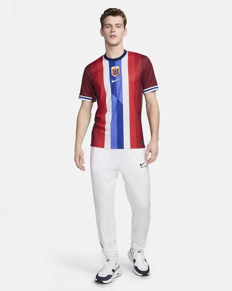 Jersey Norway 2024/25 Stadium Home Nike Football Kit Red / White / Blue | Jersey-55