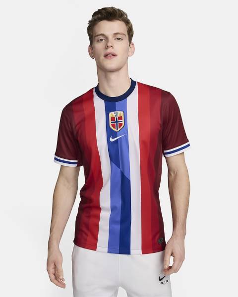 Jersey Norway 2024/25 Stadium Home Nike Football Kit Red / White / Blue | Jersey-55