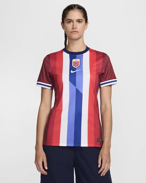 Jersey Norway 2024/25 Stadium Home Nike Football Kit Red / White / Blue | Jersey-56