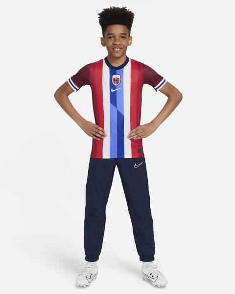 Jersey Norway 2024/25 Stadium Home Nike Football Kit Red / White / Blue | Jersey-57