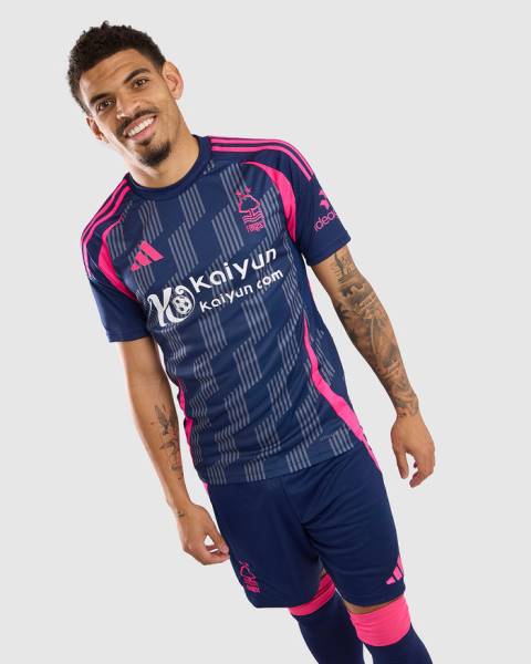 Jersey Nottingham Forest 2024/25 Away Adidas Football Kit Navy / Pink | Jersey-331