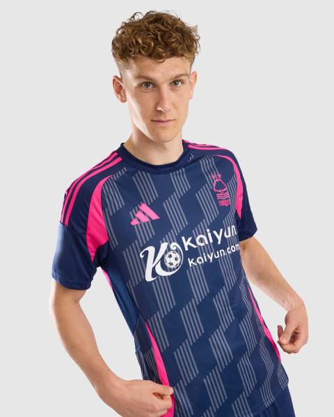 Jersey Nottingham Forest 2024/25 Away Adidas Football Kit Navy / Pink | Jersey-331