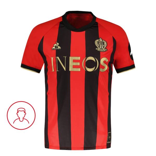 Jersey OGC Nice 2024/25 Home Le Coq Sportif Football Kit Red / Black | Jersey-693