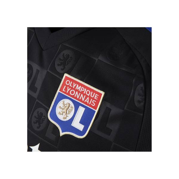 Jersey Olympique Lyonnais 2024/25 Away Adidas Football Kit Black / Blue / Red | Jersey-667