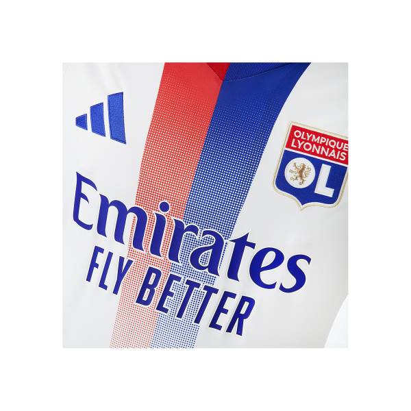 Jersey Olympique Lyonnais 2024/25 Home Adidas Football Kit White / Blue / Red | Jersey-664