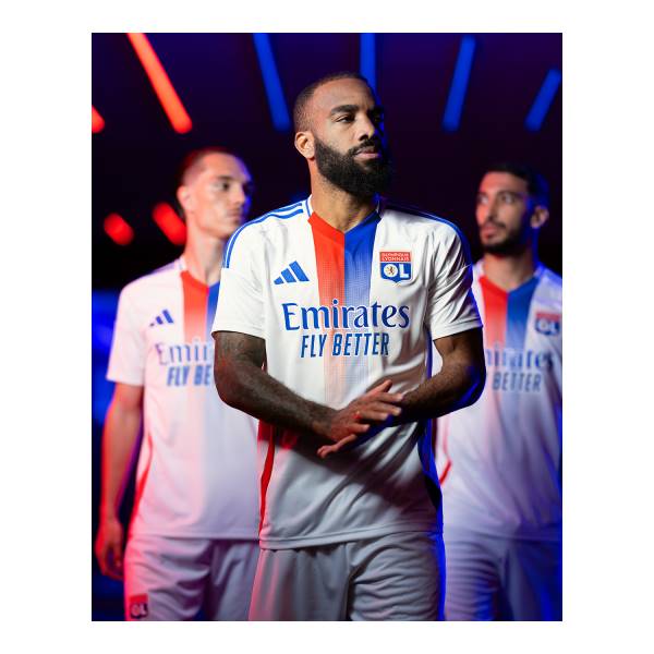 Jersey Olympique Lyonnais 2024/25 Home Adidas Football Kit White / Blue / Red | Jersey-664