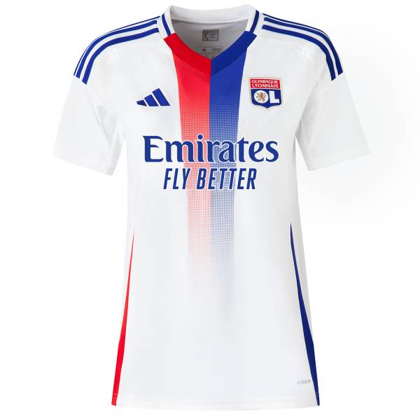 Jersey Olympique Lyonnais 2024/25 Home Adidas Football Kit White / Blue / Red | Jersey-665