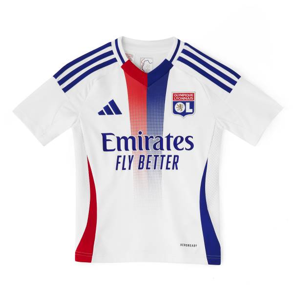 Jersey Olympique Lyonnais 2024/25 Home Adidas Football Kit White / Blue / Red | Jersey-666