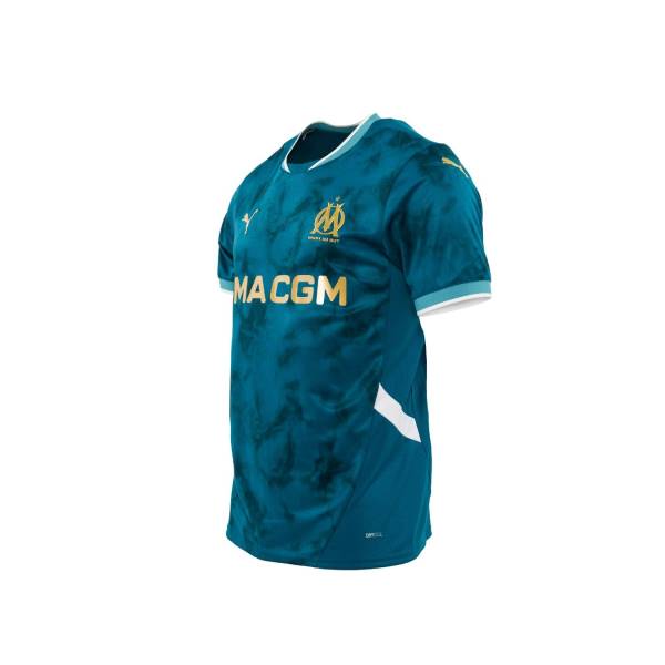 Jersey Olympique Marseille 2024/25 Away Puma Football Kit Turquoise Blue | Jersey-673