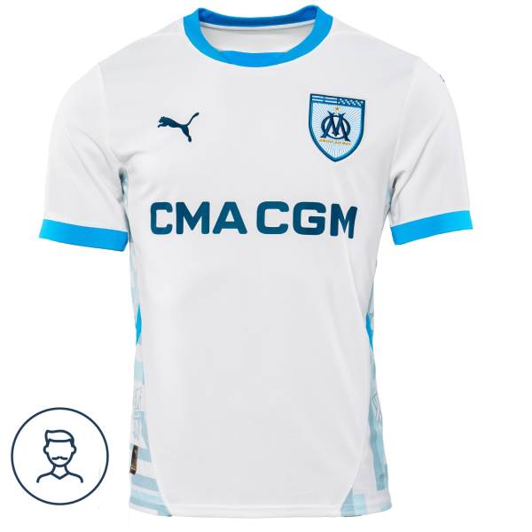 Jersey Olympique Marseille 2024/25 Home Puma Football Kit White / Blue | Jersey-670