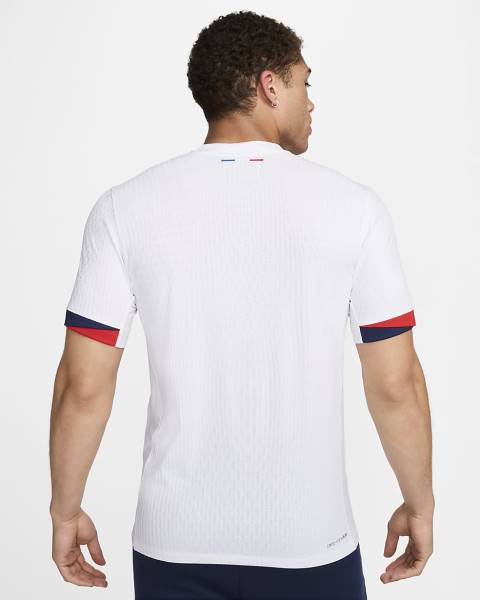 Jersey Paris Saint-Germain 2024/25 Away Match Nike Football Kit White / Blue / Red | Jersey-700