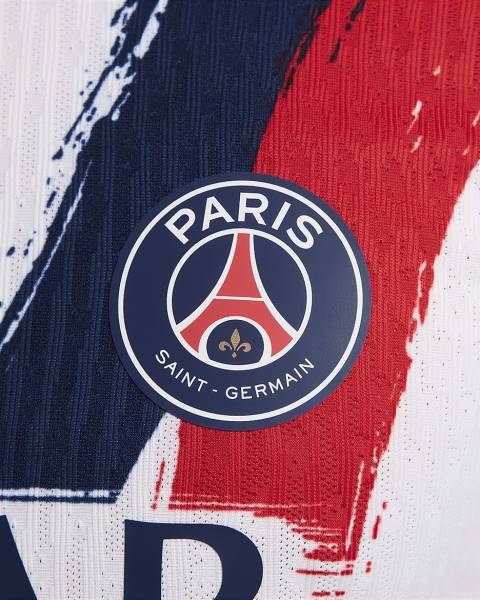 Jersey Paris Saint-Germain 2024/25 Away Match Nike Football Kit White / Blue / Red | Jersey-700