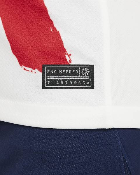 Jersey Paris Saint-Germain 2024/25 Away Stadium Nike Football Kit White / Blue / Red | Jersey-703