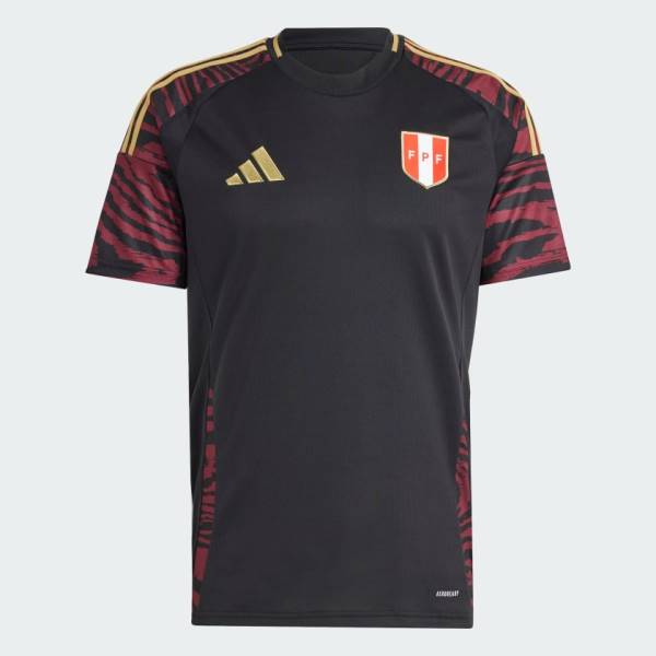 Jersey Peru 2024 Away Adidas Football Stadium Kit Black | Jersey-175