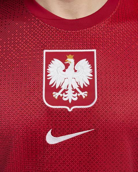 Jersey Poland 2024/25 Stadium Away Nike Football Kit Red | Jersey-65