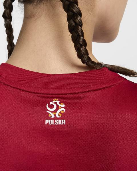 Jersey Poland 2024/25 Stadium Away Nike Football Kit Red | Jersey-66