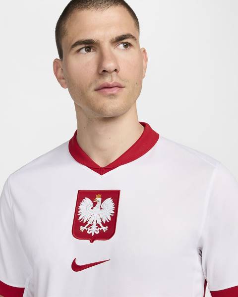 Jersey Poland 2024/25 Stadium Home Nike Football Kit White / Red | Jersey-62