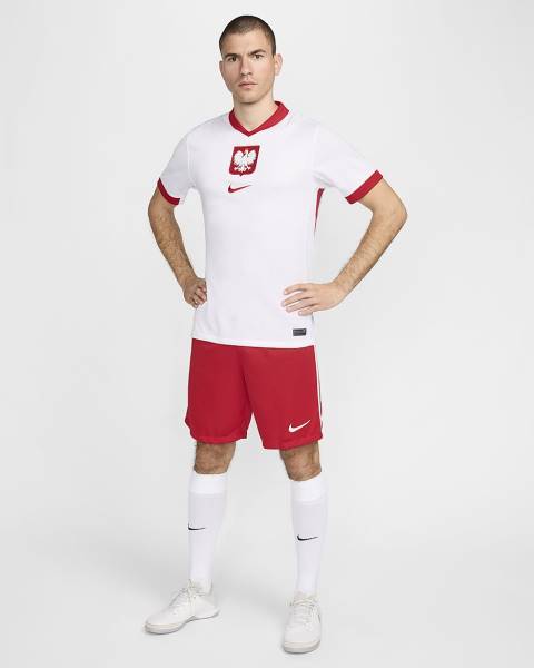 Jersey Poland 2024/25 Stadium Home Nike Football Kit White / Red | Jersey-62