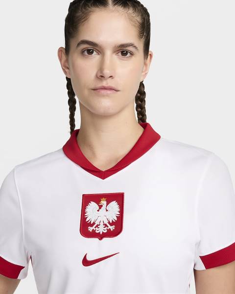 Jersey Poland 2024/25 Stadium Home Nike Football Kit White / Red | Jersey-63