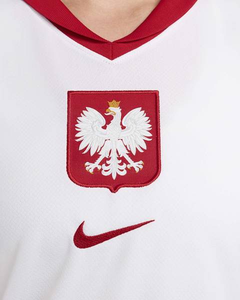 Jersey Poland 2024/25 Stadium Home Nike Football Kit White / Red | Jersey-63