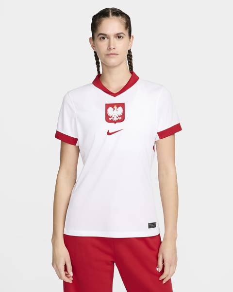 Jersey Poland 2024/25 Stadium Home Nike Football Kit White / Red | Jersey-63