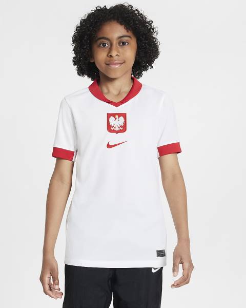 Jersey Poland 2024/25 Stadium Home Nike Football Kit White / Red | Jersey-64