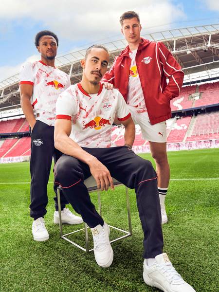 Jersey RB Leipzig 2024/25 Home Match Puma Football Kit White / Red | Jersey-556