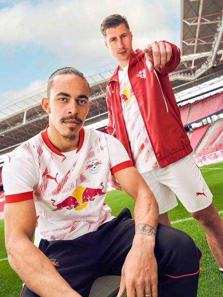 Jersey RB Leipzig 2024/25 Home Match Puma Football Kit White / Red | Jersey-556