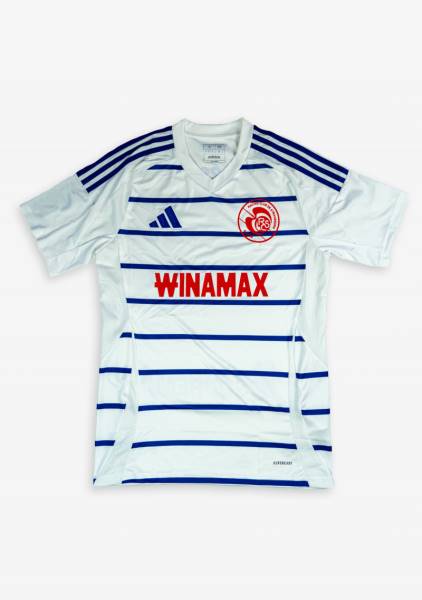 Jersey RC Strasbourg 2024/25 Away Adidas Football Kit White / Blue / Red | Jersey-717