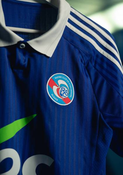 Jersey RC Strasbourg 2024/25 Home Adidas Football Kit Blue / White | Jersey-715