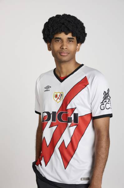 Jersey Rayo Vallecano 2024/25 Home Umbro Football Kit White / Red | Jersey-411