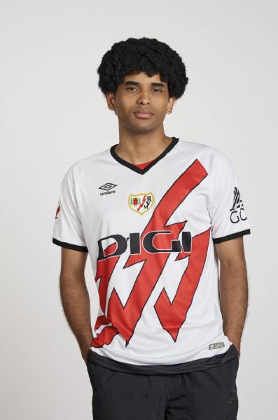 Jersey Rayo Vallecano 2024/25 Home Umbro Football Kit White / Red | Jersey-411