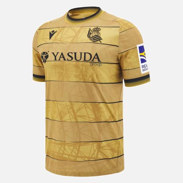 Jersey Real Sociedad 2024/25 Away Macron Football Kit Gold | Jersey-441