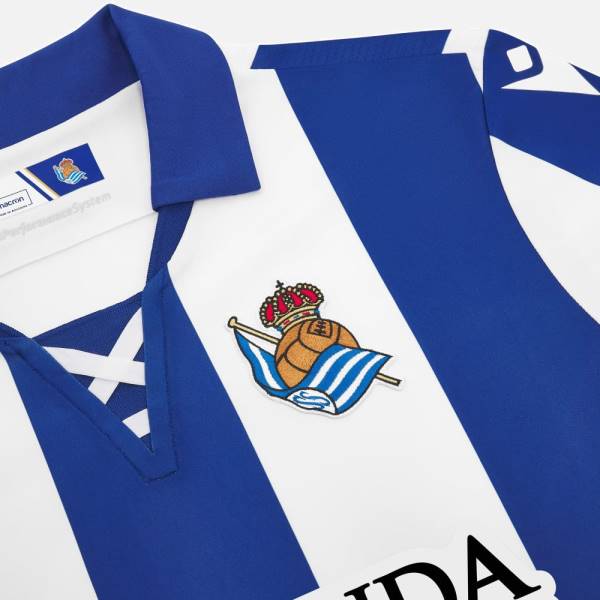 Jersey Real Sociedad 2024/25 Home Macron Football Kit White / Blue | Jersey-439