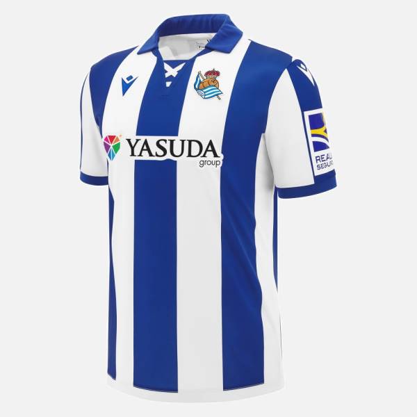 Jersey Real Sociedad 2024/25 Home Macron Football Kit White / Blue | Jersey-439