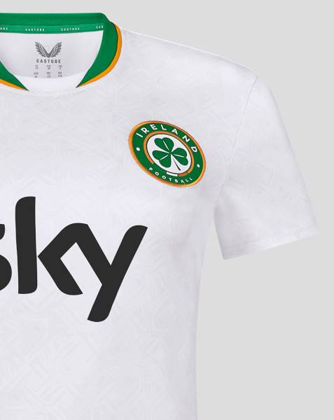 Jersey Republic of Ireland 2024 Away Castore Football Kit White | Jersey-206